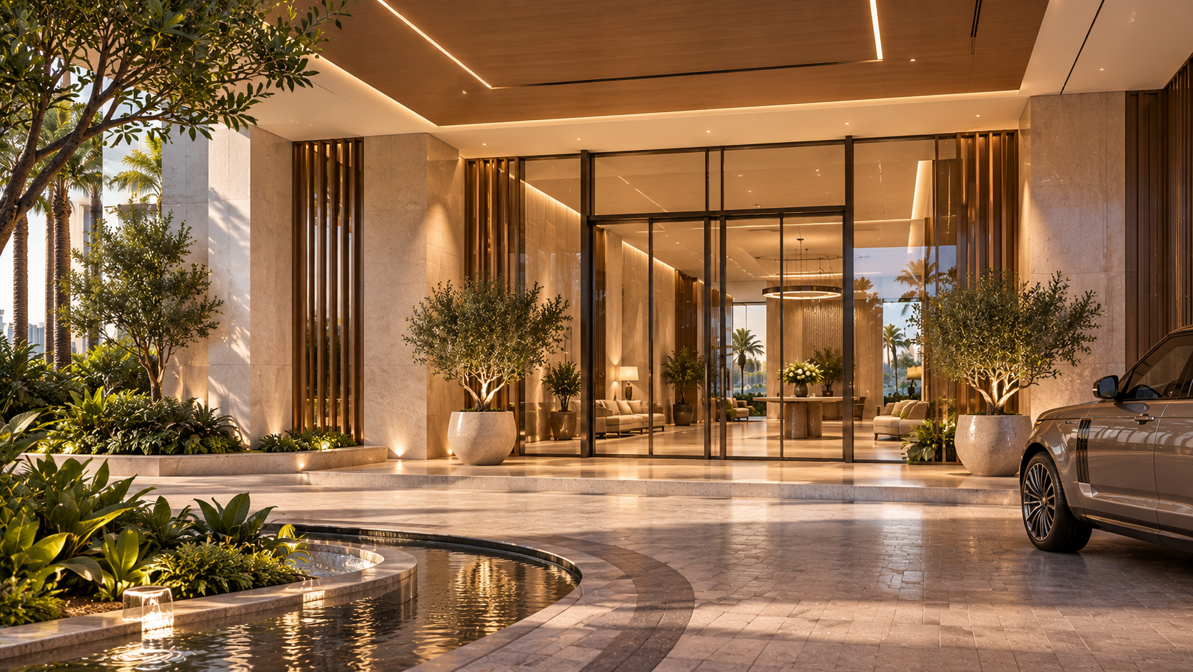 seef-maryam-island-residential-entrance SEEF by Alef – Premium Beachfront Apartments on Maryam Island, Sharjah